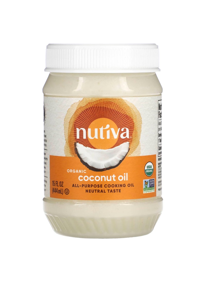 All-Purpose Cooking Oil, Organic Coconut Oil, 15 fl oz (444 ml)